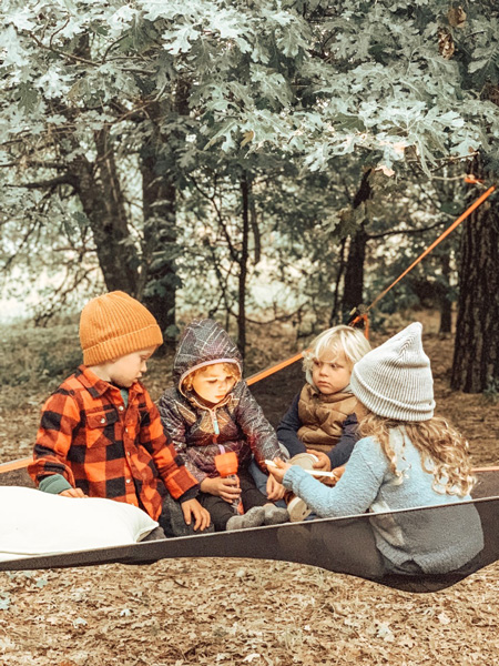 Kids in the Trillium Hammock