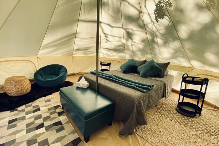 Glamping Bell Tent at Laguna Campground