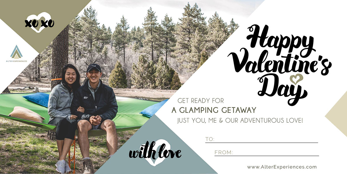 Valentine's Day Glamping Romance